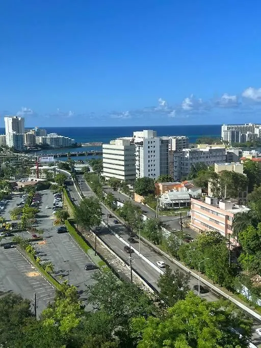 Appartement High Rise Ocean View 1Br W/Garage Parking à San Juan